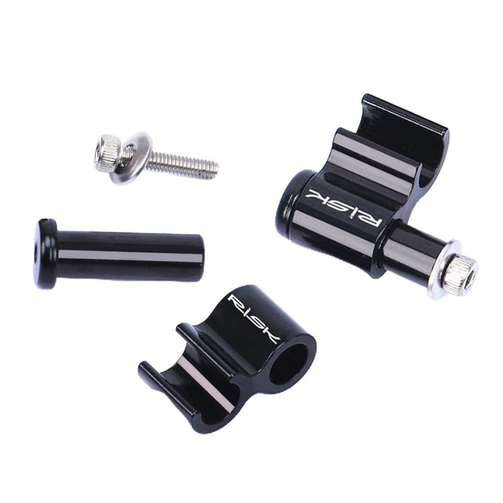 2pcs Black Bike Brake Oil Pipe Holder Frame Buckle Hose Conversion Keeper