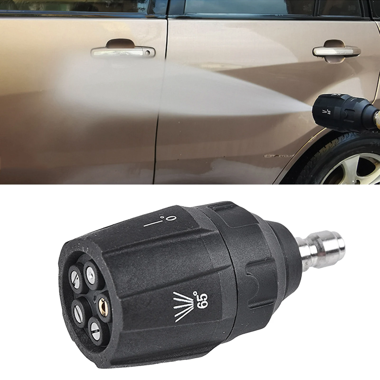 Quick-Connect Nozzle for Pressure Washers up to 3600 PSI Multiple Degrees [