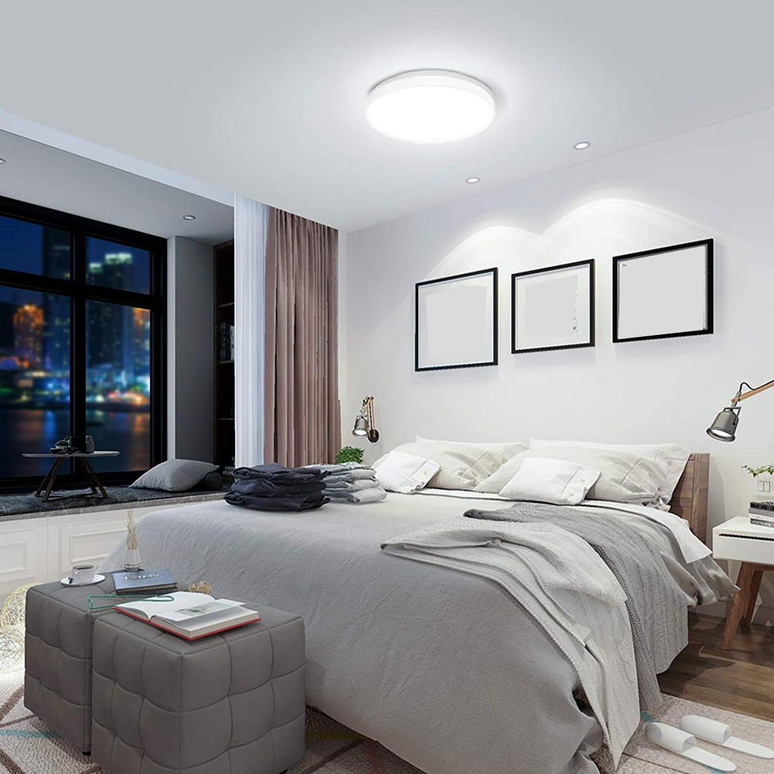 Conduziu a Lâmpada do Teto para o Quarto Luz de Teto para Casa Ultra Fino Conduziu Luzes Painel 48w 36 24 18 Balnocy Ac85-265v 10 High Quality Luzes e Iluminação