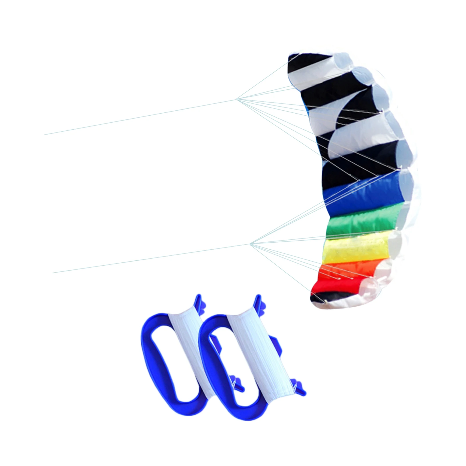 1.4m Stunt Power Kite Surfing Surfboard Dual-Line Parafoil Parachute Trainer 