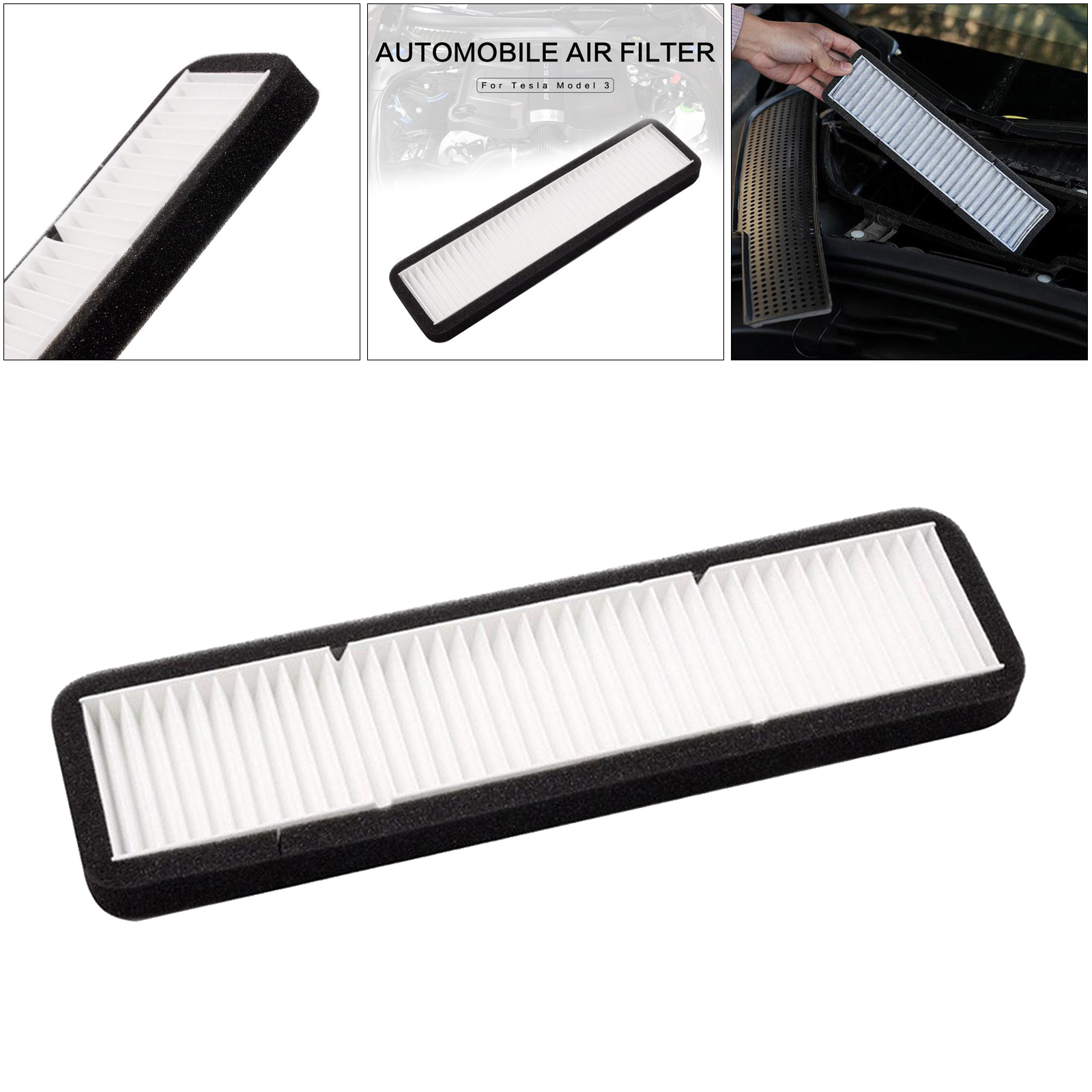 Durable Air Conditioning Inlet Filter Replacement Effective Blocking PM2.5 Direct For Tesla Model 3 Y 19-21 Car Accessories