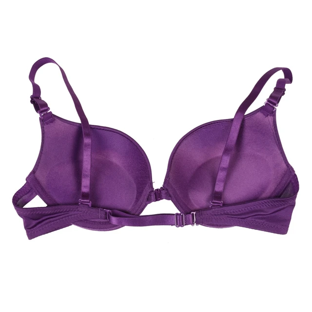Open Front Comfort Push Up Bras for Women Tank Sexy Plus Size Embroidery  Snap Front Straps for Everyday Wear Soft Purple : : Clothing,  Shoes & Accessories