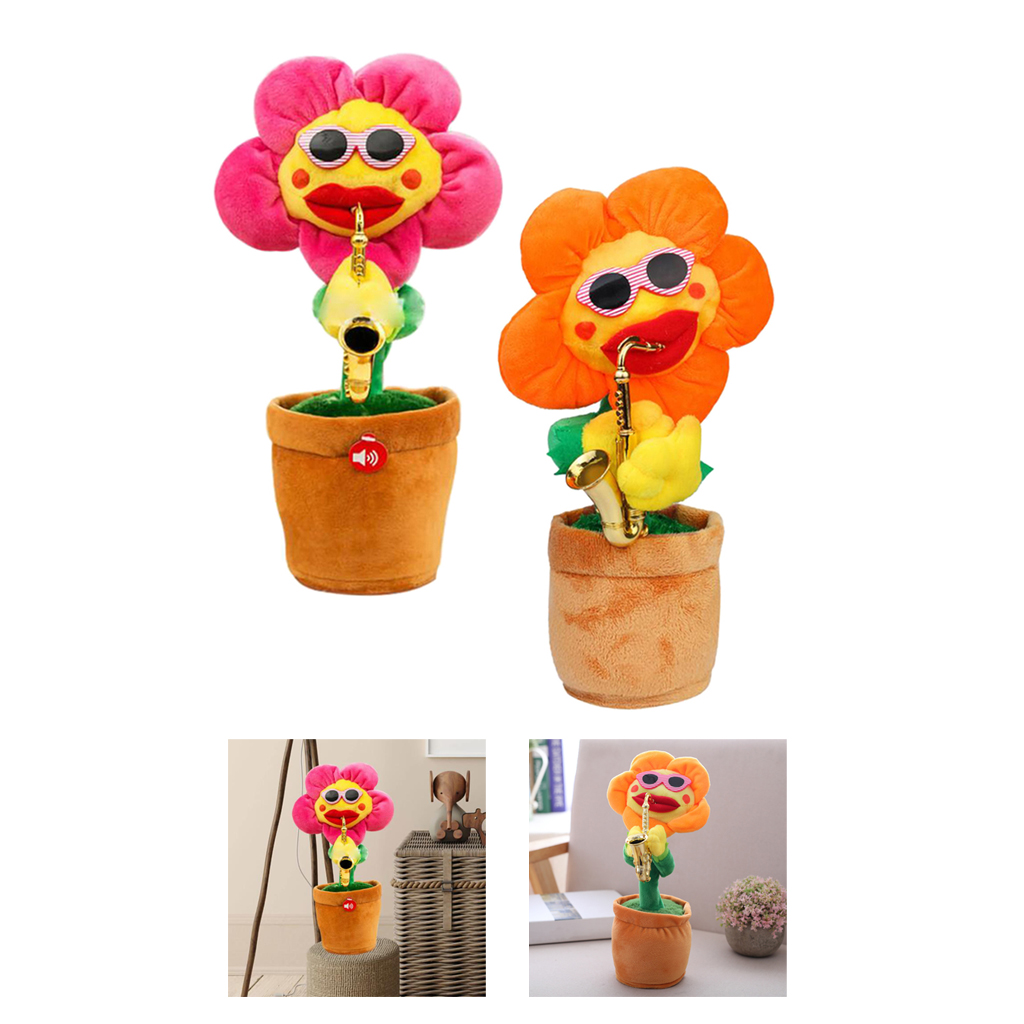 2x Lovely Green  Plush Twist Dancing Doll Toys Dashboard Home Decor