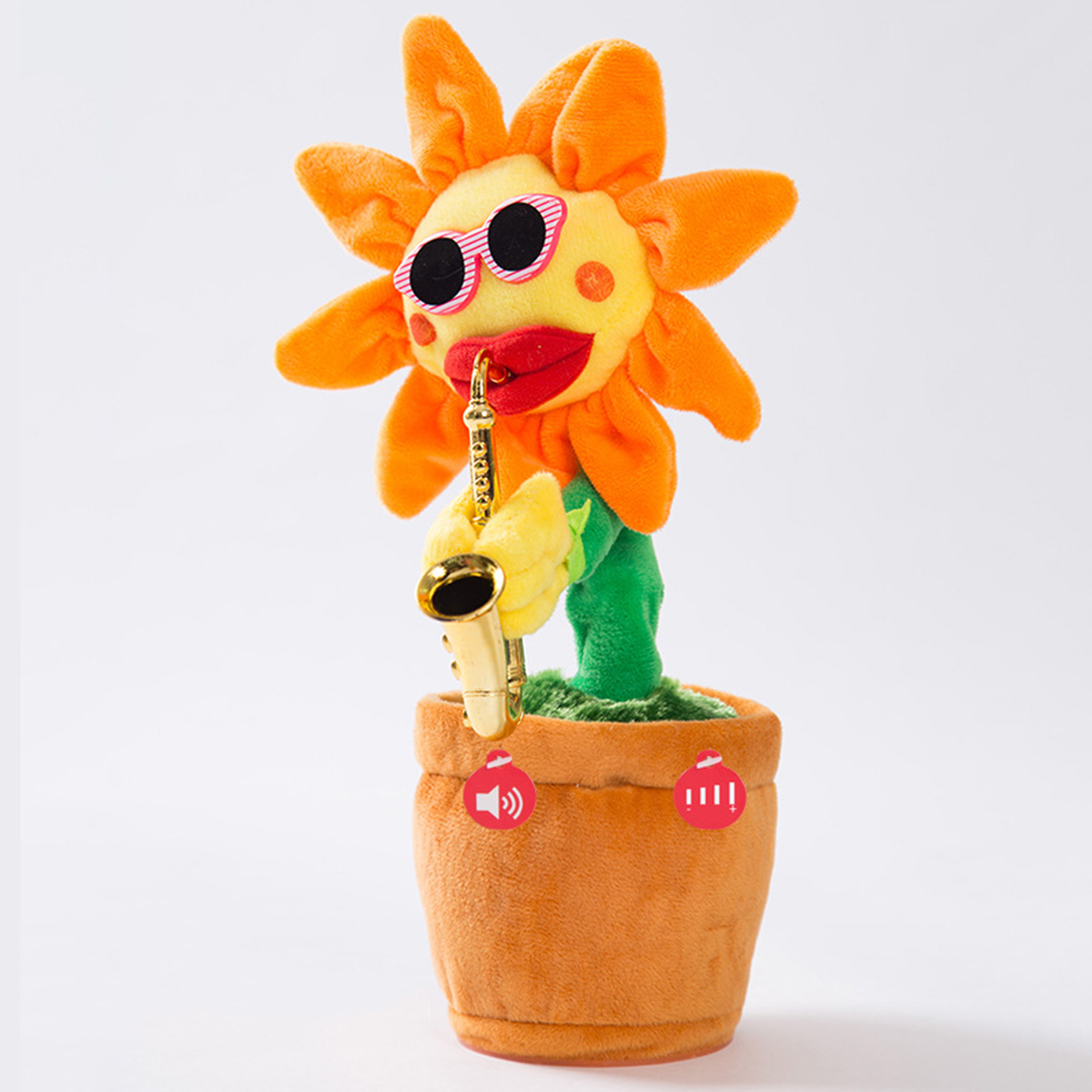 Flowers  Funny Music Plush Toy 120 Songs Battery Powered