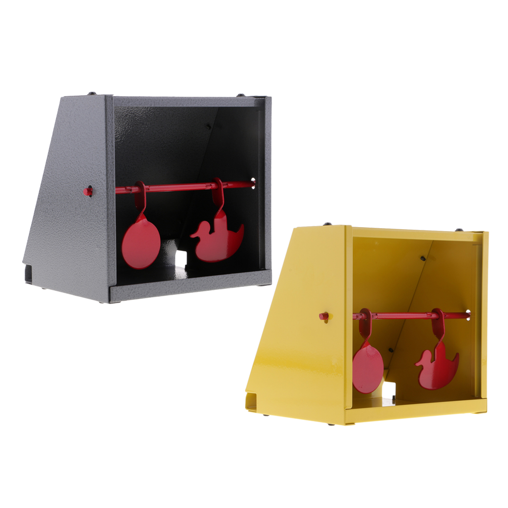 Integrated Shooting Target with Pellet Trap Catcher Stainless Steel for Outdoor Hunting Shooting Paintball Training Practice