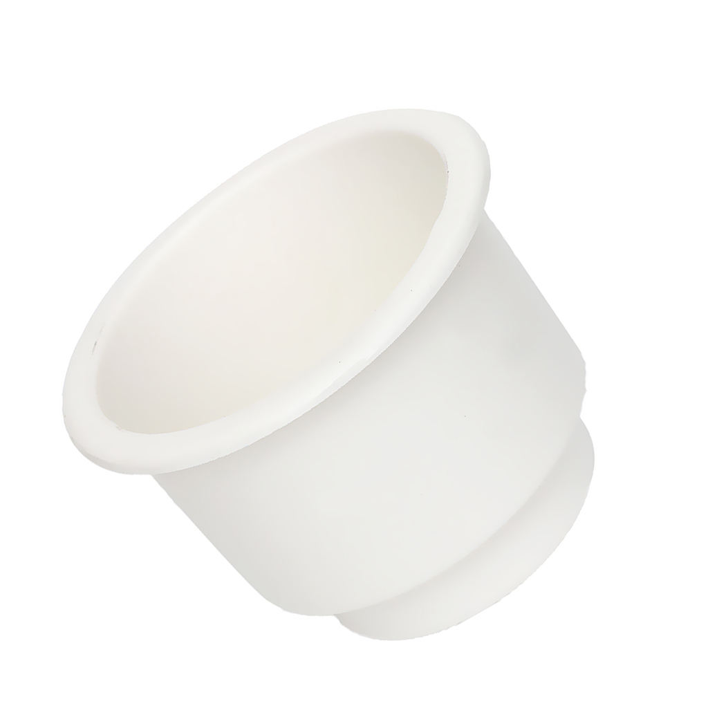 White Side Hole Recessed Cup Drink Holder for Marine Boat Car RV Install Almost Anywhere On Boat Game Table Sofa Cars & RV
