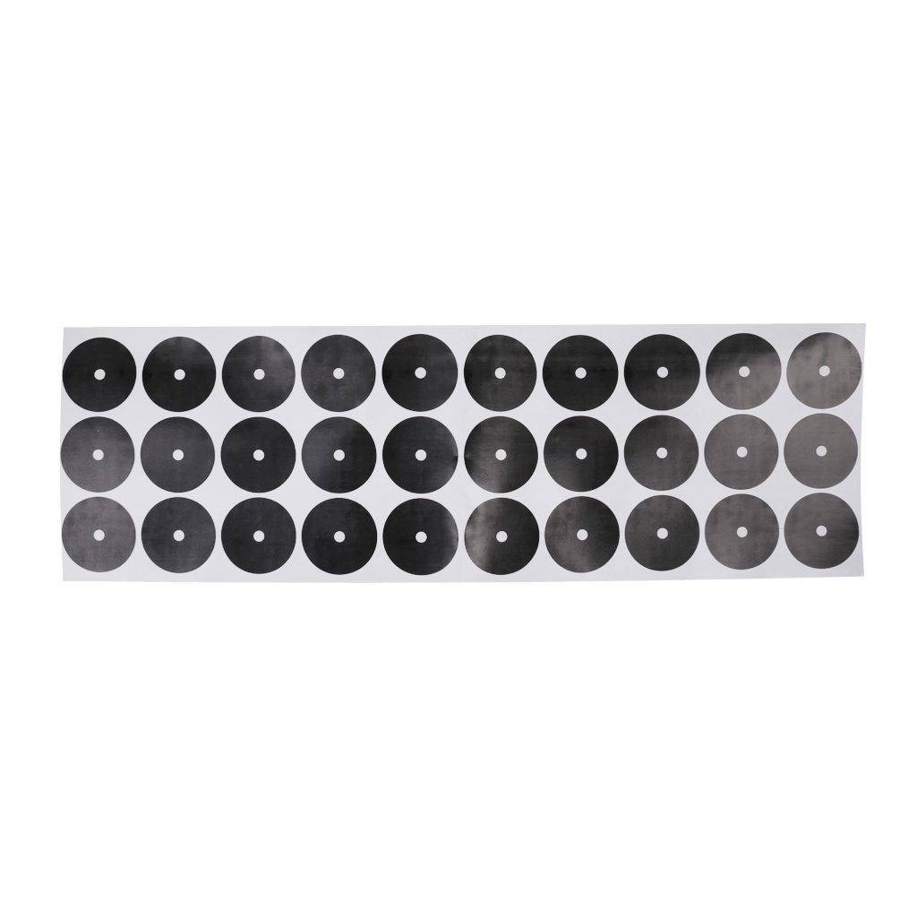 MagiDeal Professional Set of 30Pcs 3/1.2cm Black Pool Table Spot Marking Stickers for Table Billiards Game Acce - Self Adhesive