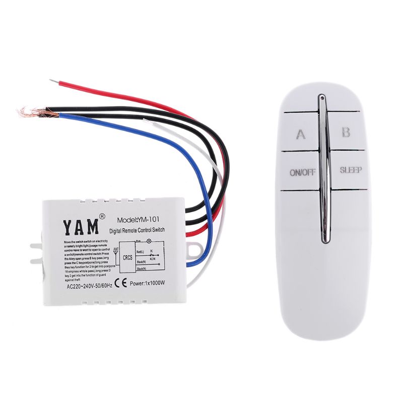 Description Picture 3 of item220V Wireless Digital Remote Control Switch ON/OFF Lamp Light Wall Remote Switch