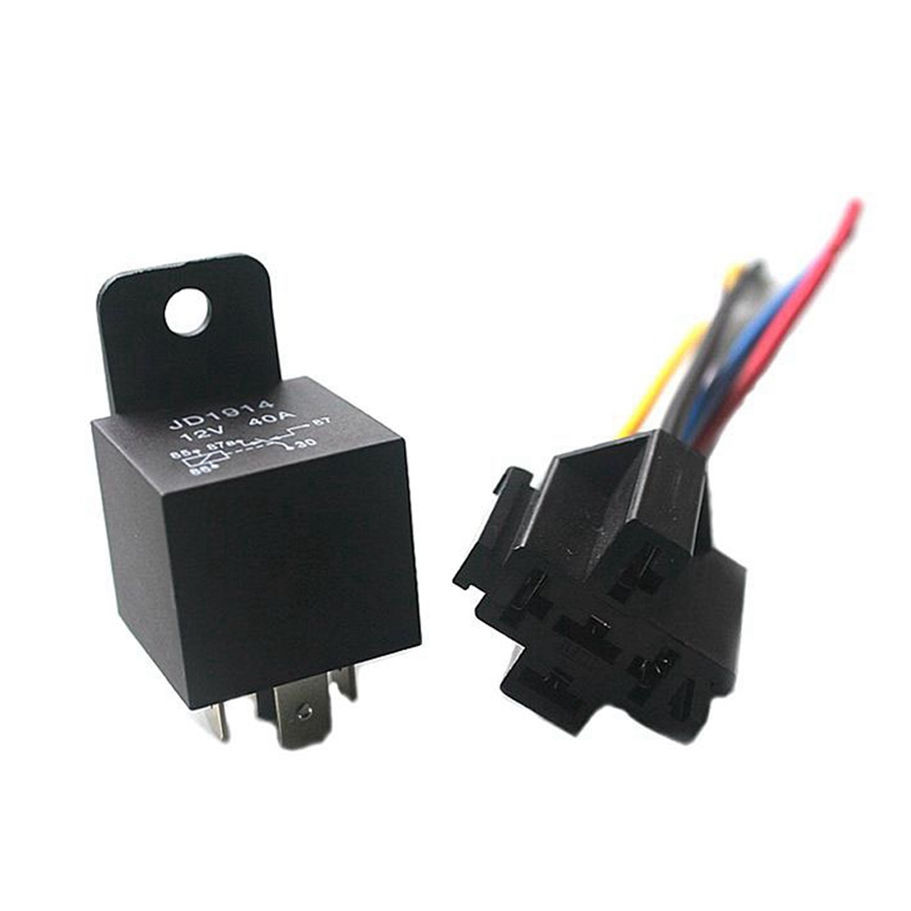 12V 40A Normally Open Car Relay 4 Pin Changeover Waterproof Socket ...