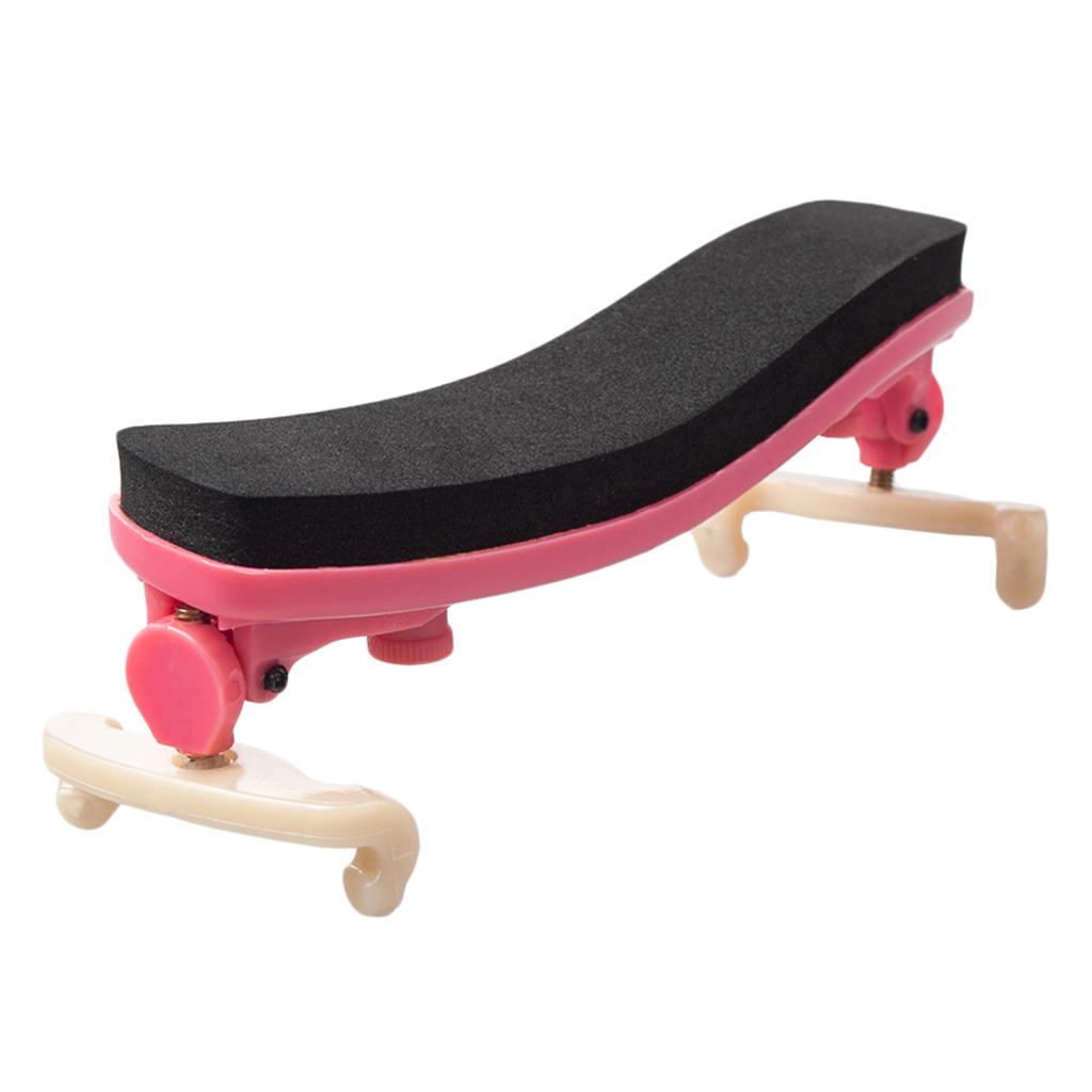Adjustable Violin Shoulder Rest Pad Holder for 1/8 Size Violins Accessories Pink