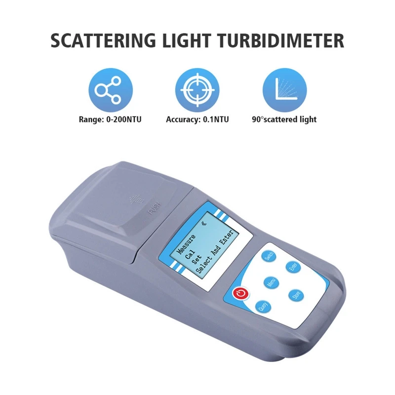 Details about   Water Turbidity Meter Digital Turbidimeter Analyzer Nephelometer 0 to 200 NTU 