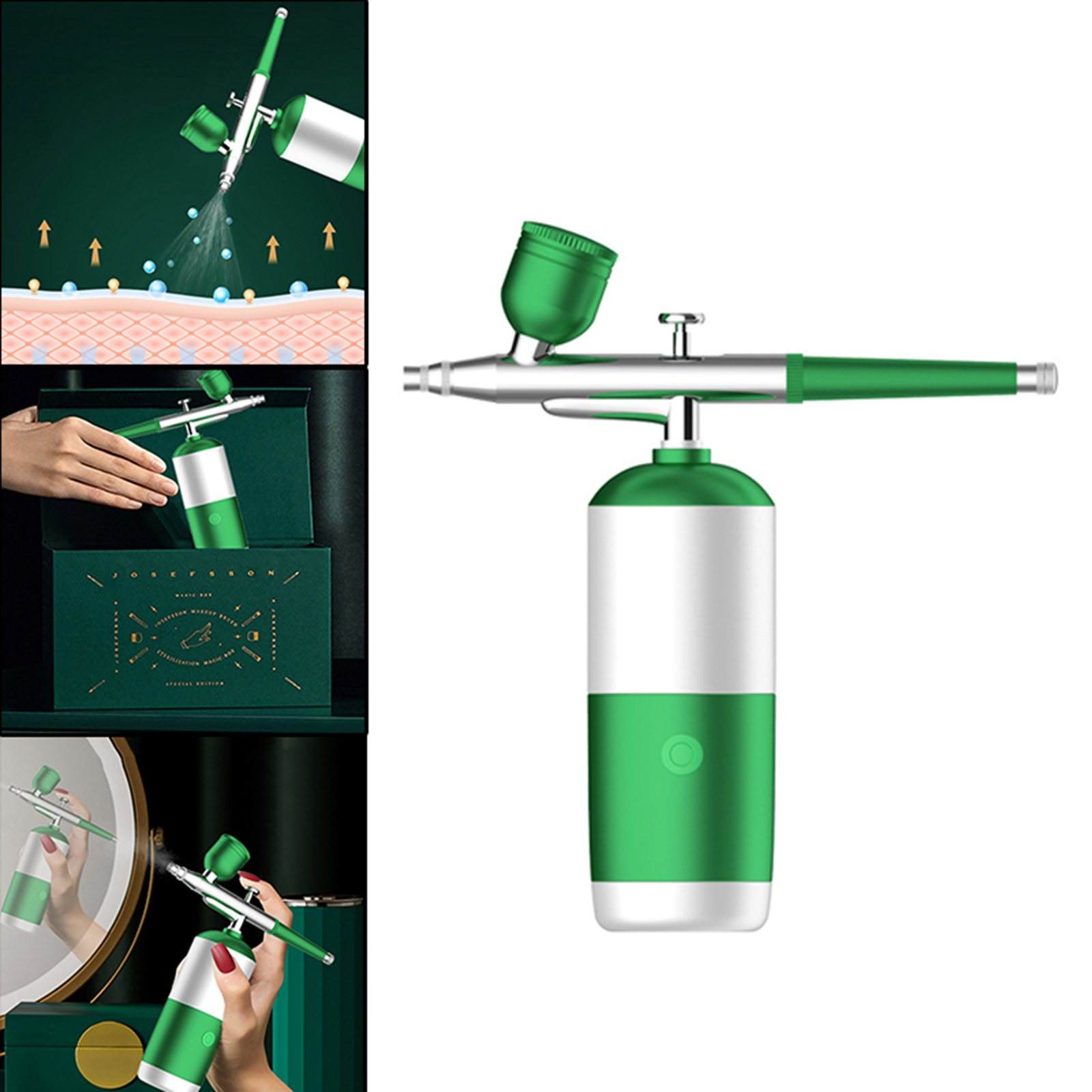 Oxygen Injection Airbrush Makeup Nano Mist Sprayer for Makeup Skin Care Tool Spray Water Shine Skin Boost Face Skin Absorption