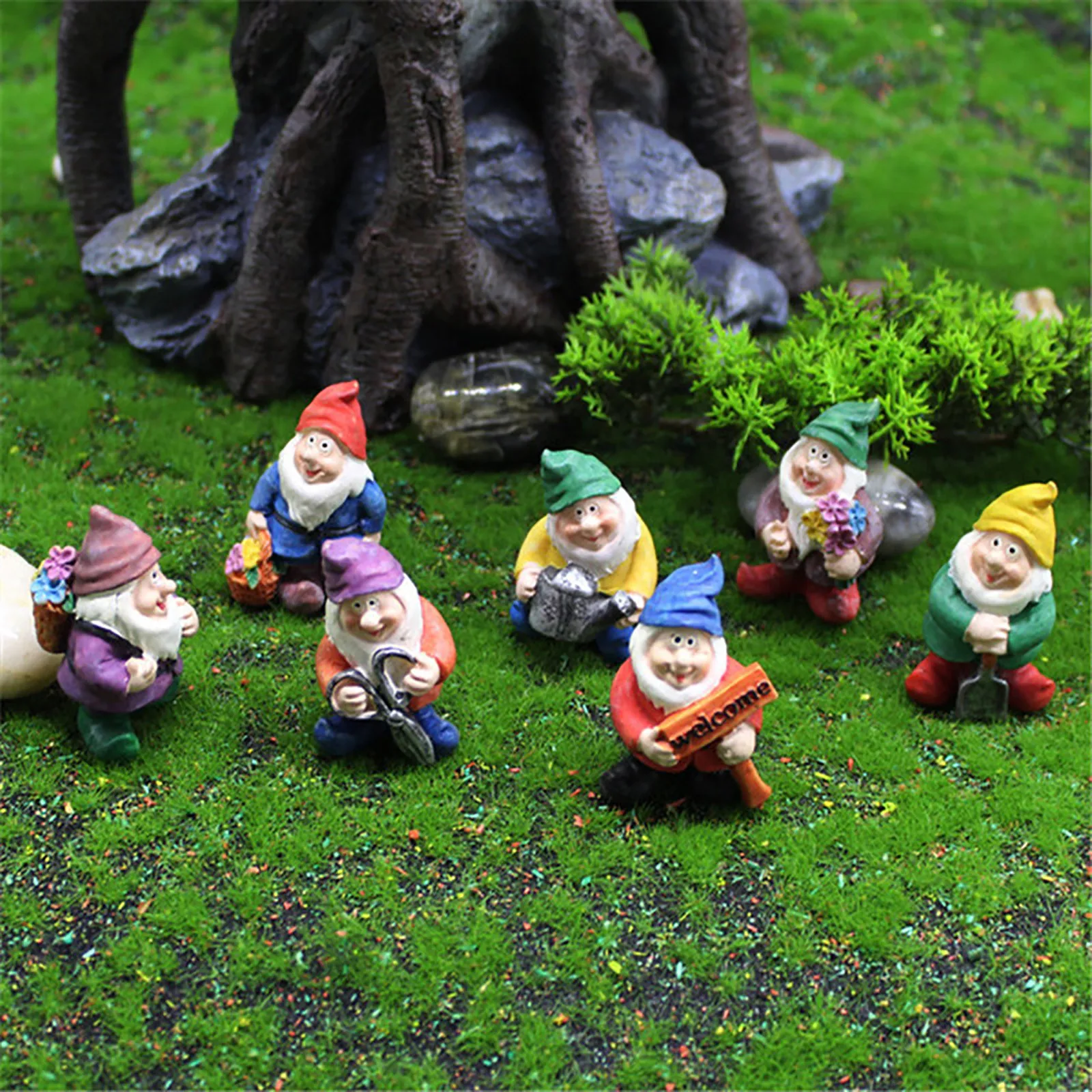 Santa Figurine 2 x 2.88 inches DA 30079812 Miniature Fairy Garden 