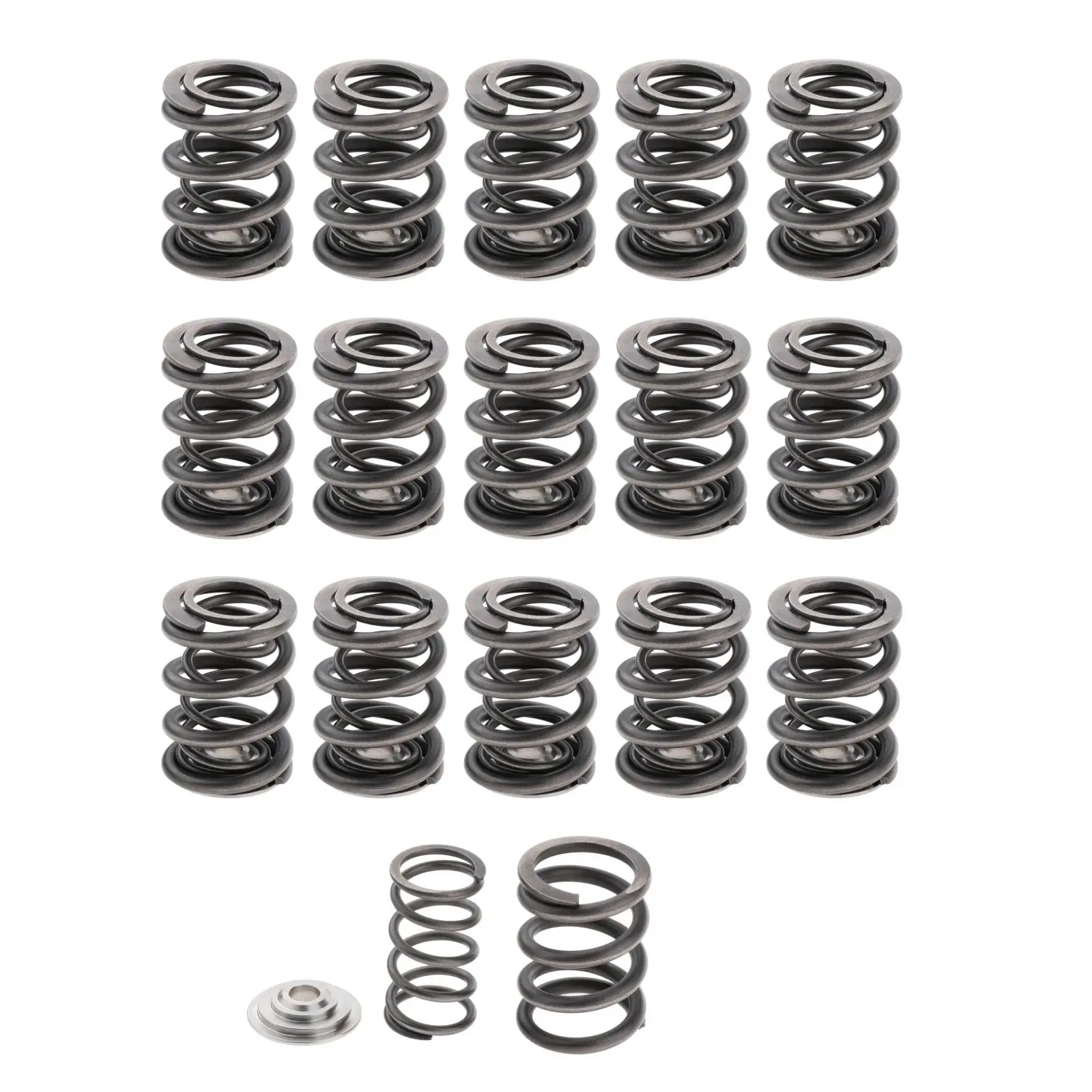 16Pcs Dual Valve Springs Retainers Set for Acura B18C5 B18C6 Professional