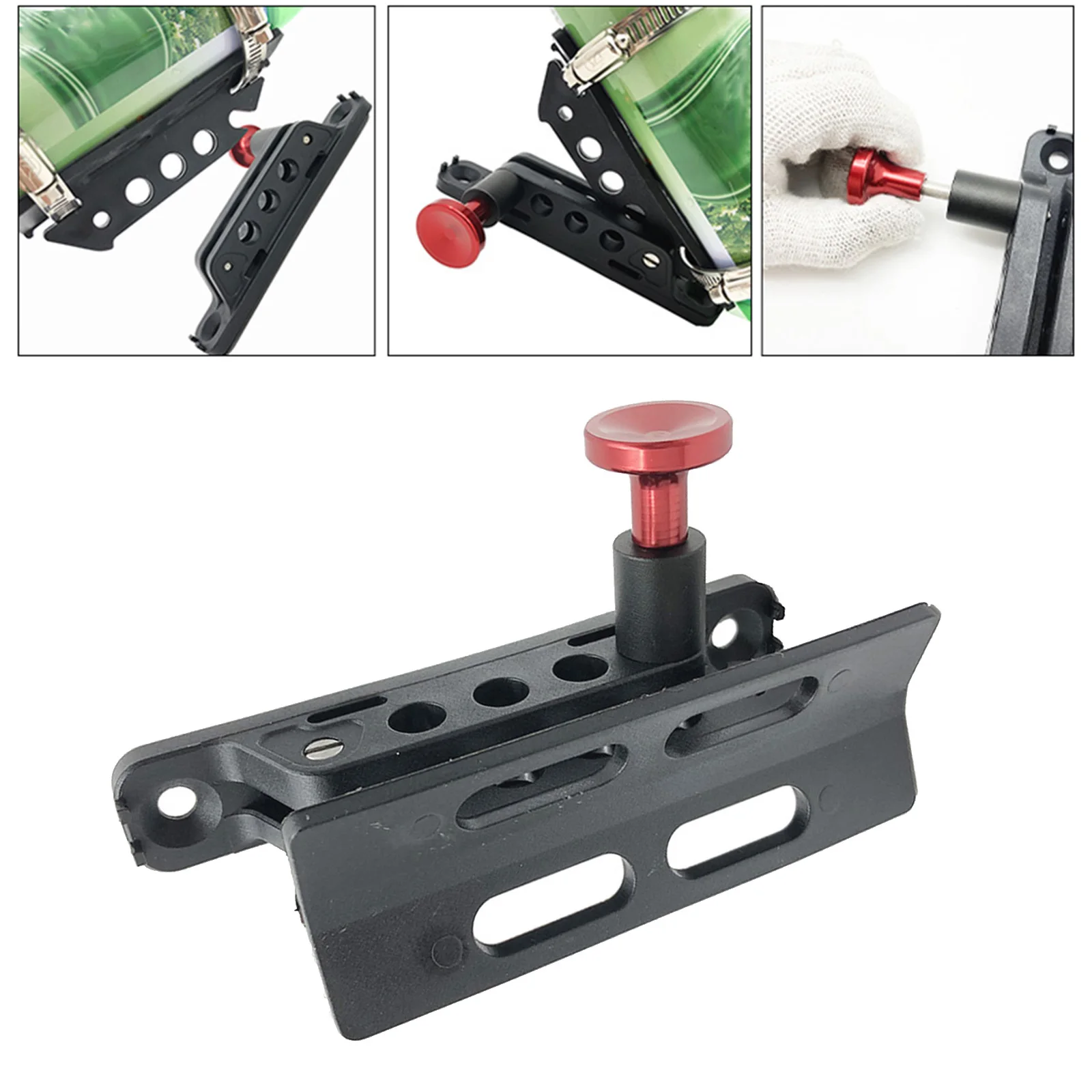 Car Extinguisher Mount Bracket Adjustable Fit for Jeep Wrangler JK Fire Extinguisher Mount Bottle Holder