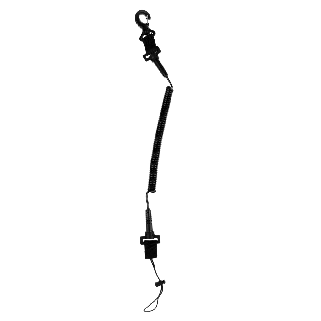 MagiDeal 20cm-150cm Spiral Coiled Scuba Diving Dive Camera Lanyard Webbing Strap Swivel Snap Clip Scuba Diving