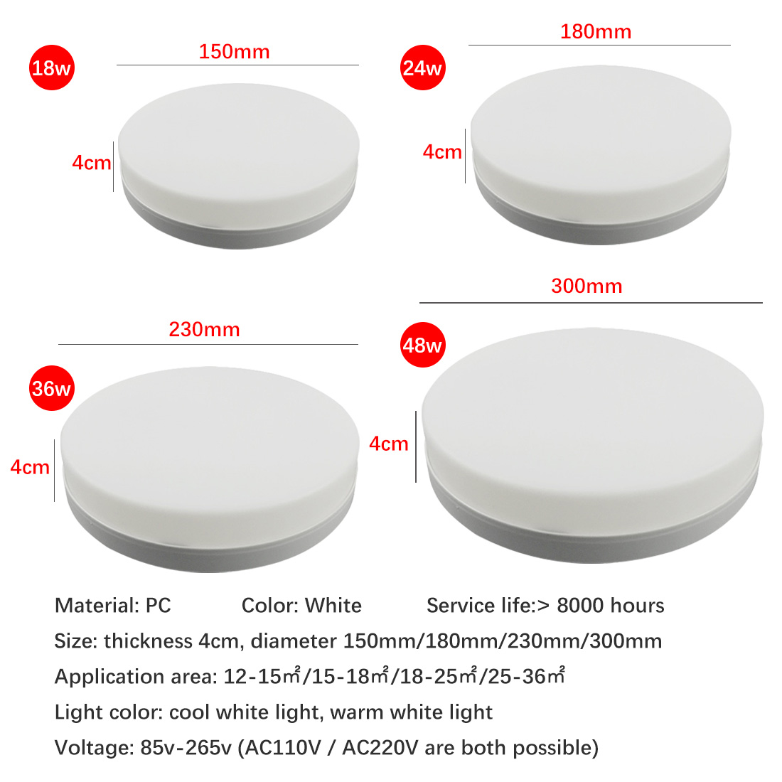 Conduziu a Lâmpada do Teto para o Quarto Luz de Teto para Casa Ultra Fino Conduziu Luzes Painel 48w 36 24 18 Balnocy Ac85-265v 2 para o quarto conduziu luzes painel 48w
