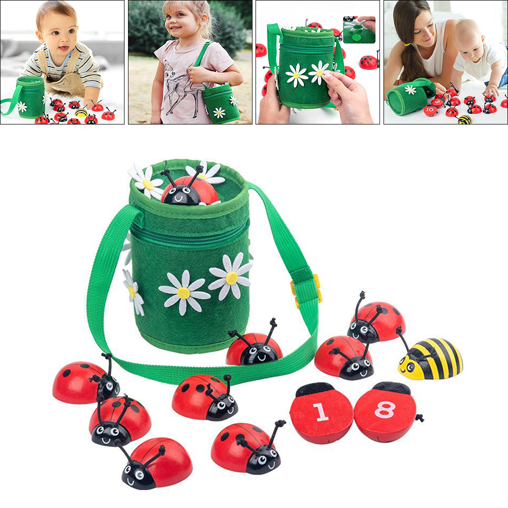 Counting Ladybugs Learn Numbers Early Learning Educational Motor Skill Learn Numbers Cognition Toys for 3 4 5 Years Old Gift
