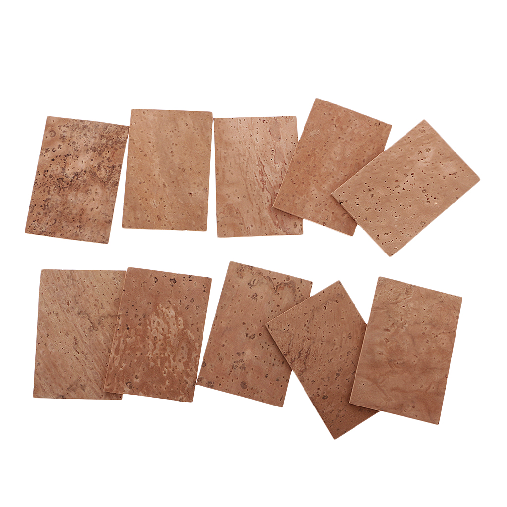 Set of 10 Pieces Saxophone Neck Cork Sheet for Soprano/Tenor/Alto Sax Part