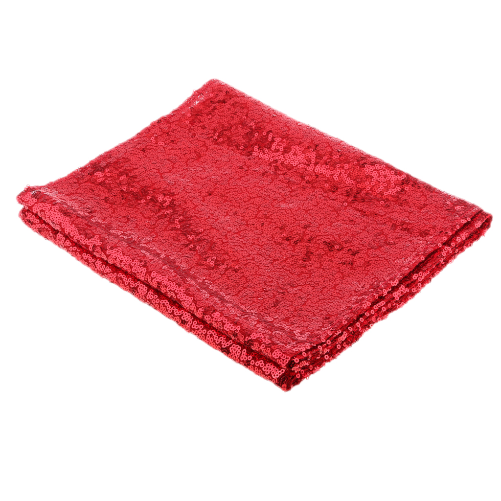 12x108-Inch Rectangle Sequin Table Runner- For Wedding/Party/Decor (12x108-Inch)