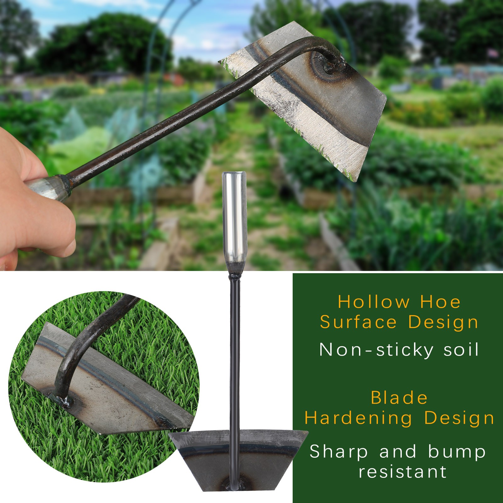 Binette Professionnelle CYWER - Acier Carbone - Outil Désherbage Jardin - 4 à 7 Dents - Pour Potager Et Fleurs
