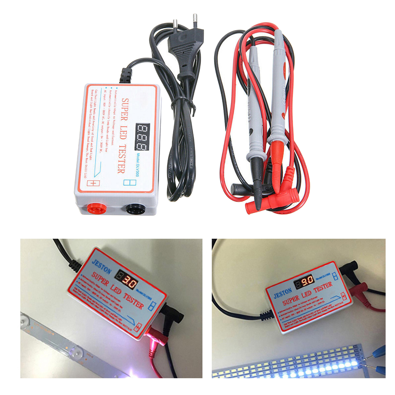 LED Backlight Meter COB Light Source Lamp Beads 85-265V Input Measurement Instruments EU Plug
