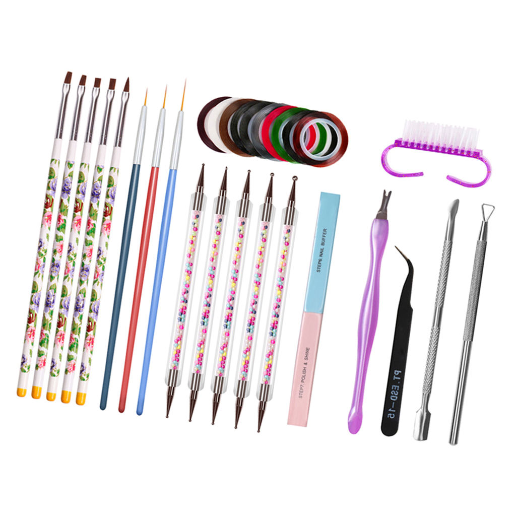 14pcs / Kit Nail Art Manicure Brushes Painting Pens Detail Nails Nail