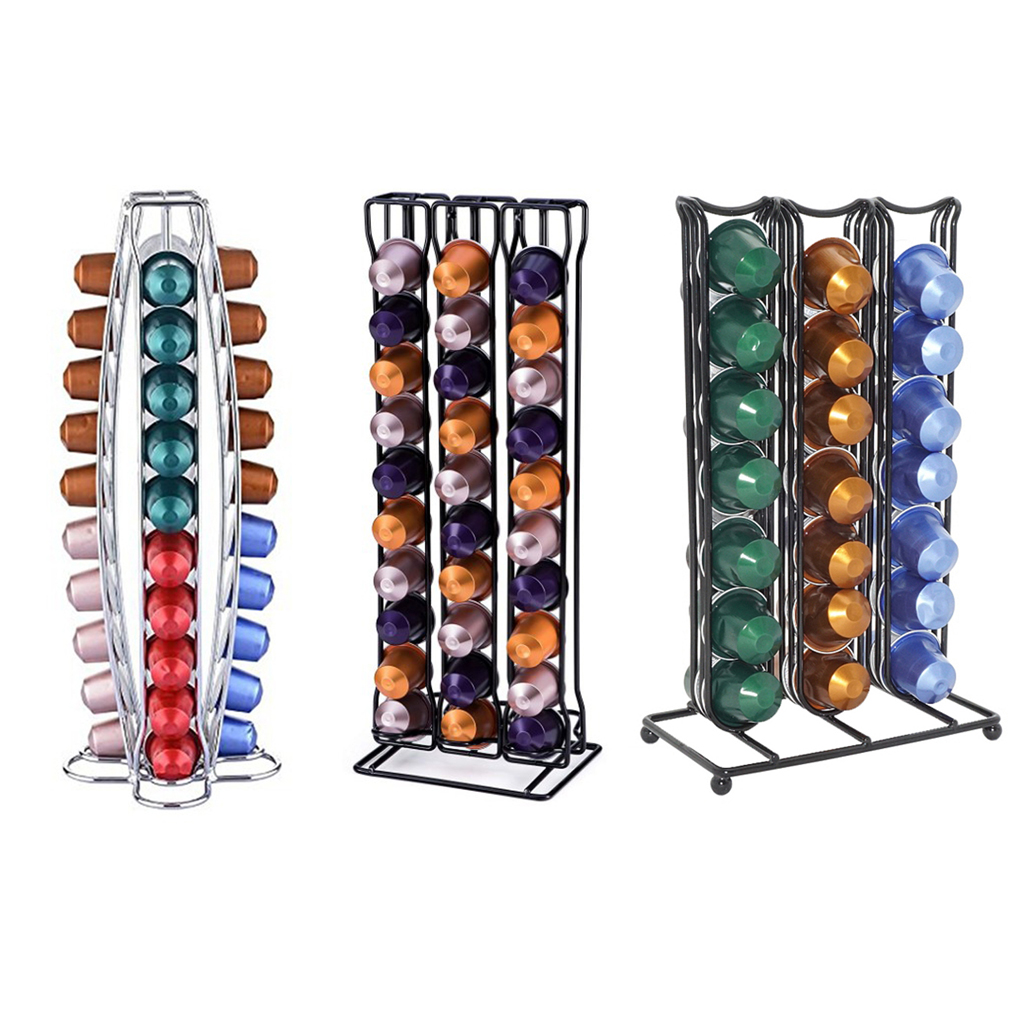 Nespresso Coffee Capsules Pod Holder Kitchen Storage Rack Dispenser Organizer in Home Office Supplies