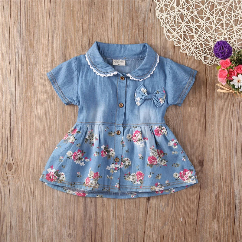 Amazon.com: Summer Dress for Baby Girl Hat Set Baby Tulle Girls Denim Dress  Infant Patchwork Fly Princess (White, 12-18 Months): Clothing, Shoes &  Jewelry