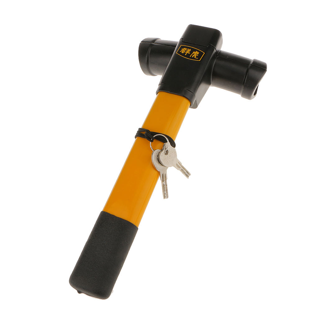 Car Anti theft Lock Steel Steering Wheel Lock  Anti Theft Protection Security Locking Device T Type Lock With 2 keys