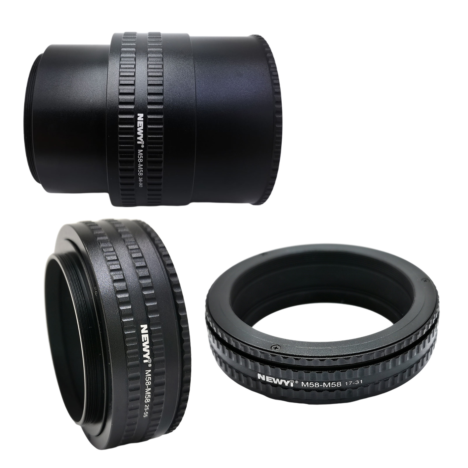 M58 to M58 Focusing Helicoid Adapter Anodized Adjustable Micro Extension Tube for Camera Focusing Moulding
