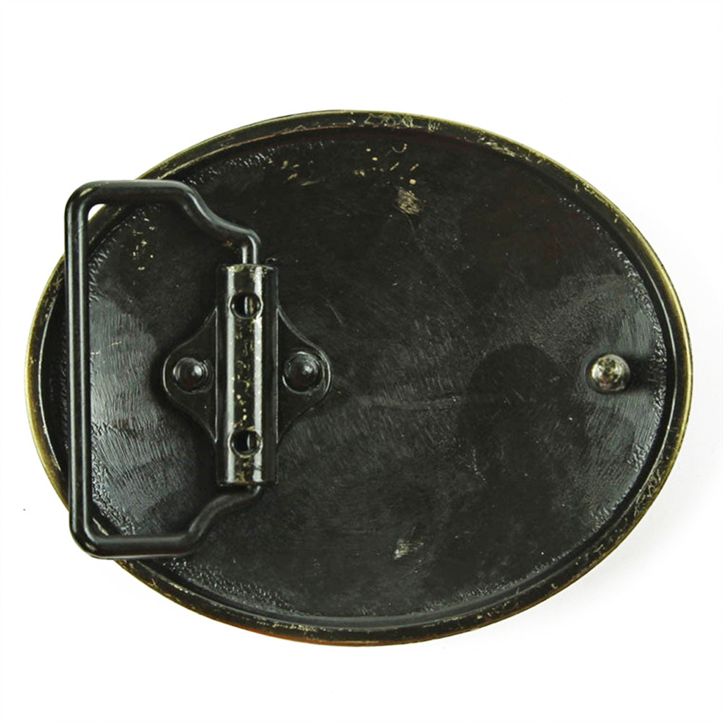 Exquisite Bronze Embossed Stars And Bands With Belt Buckle Retro Knight