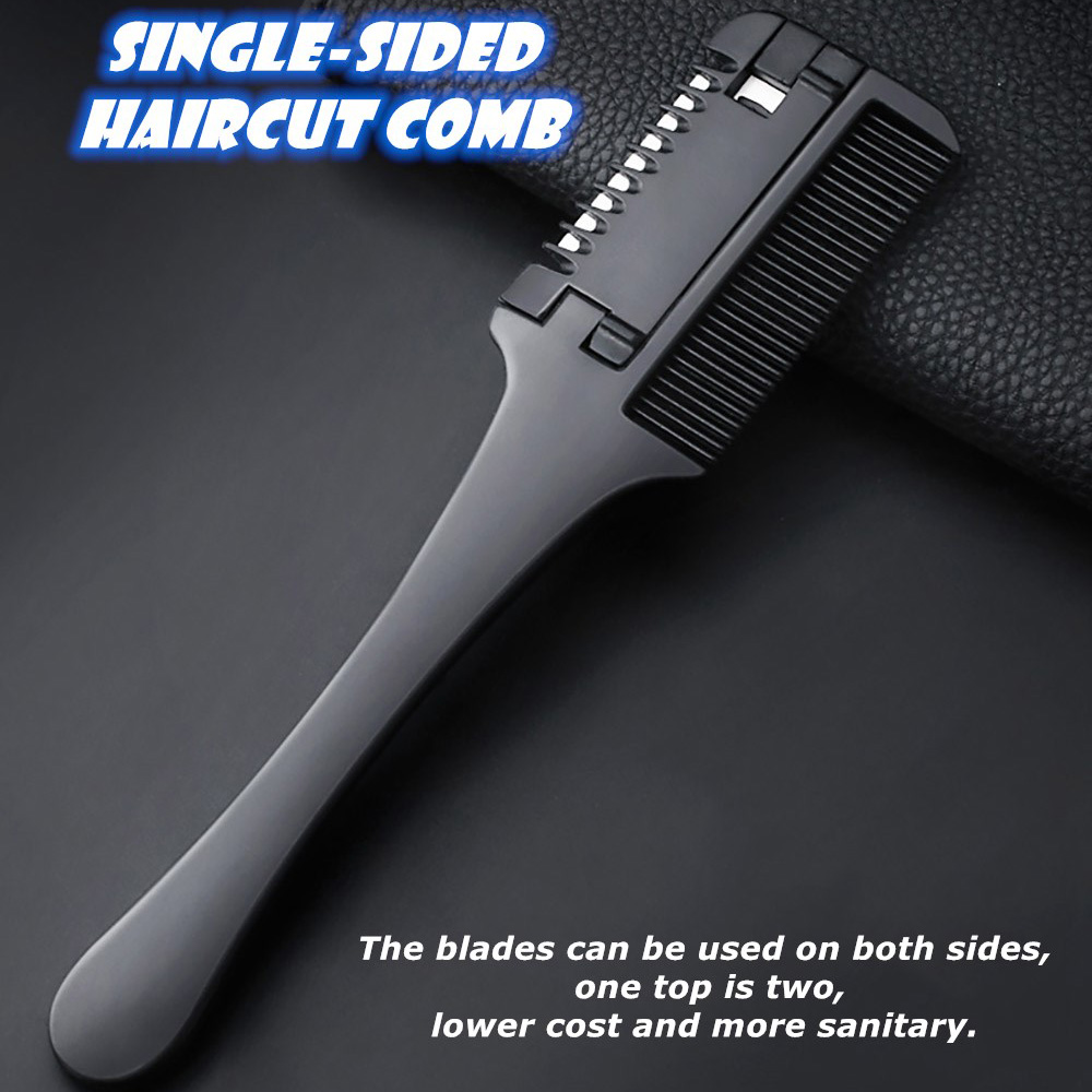 Best of Hair Comb Carbon Hair Brush Professional Salon Hairdressing Barbers Handle Brush With Razor Blades DIY Styling Tools Reviews & Tips