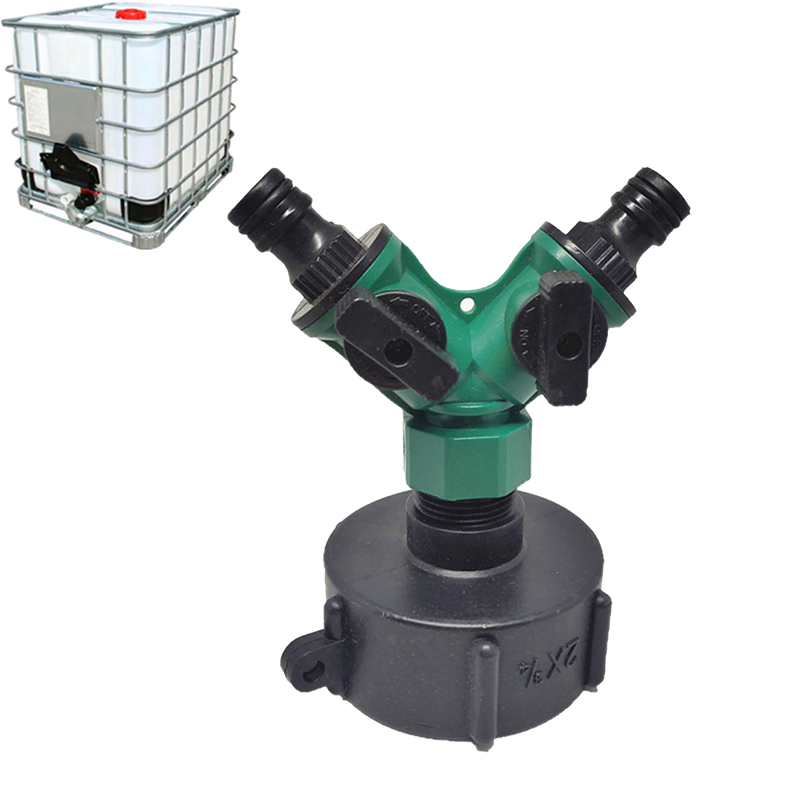 IBC Tank Adapter, Water Oil Container Coarse Thread Drain Valves Adapter, For IBC Barrel Drums Faucet Accessory