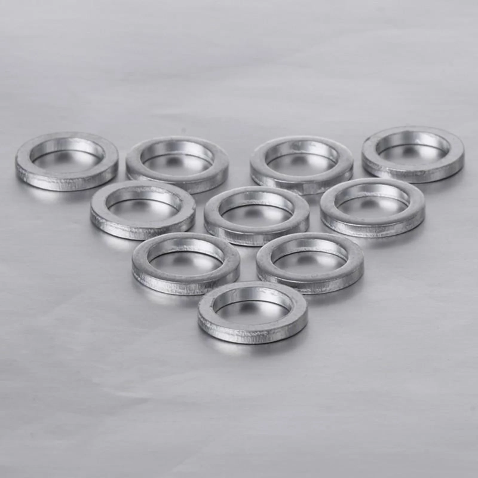 10pcs Silver 1mm Aluminum Spacer Shim for Bicycle Chainring  Screws