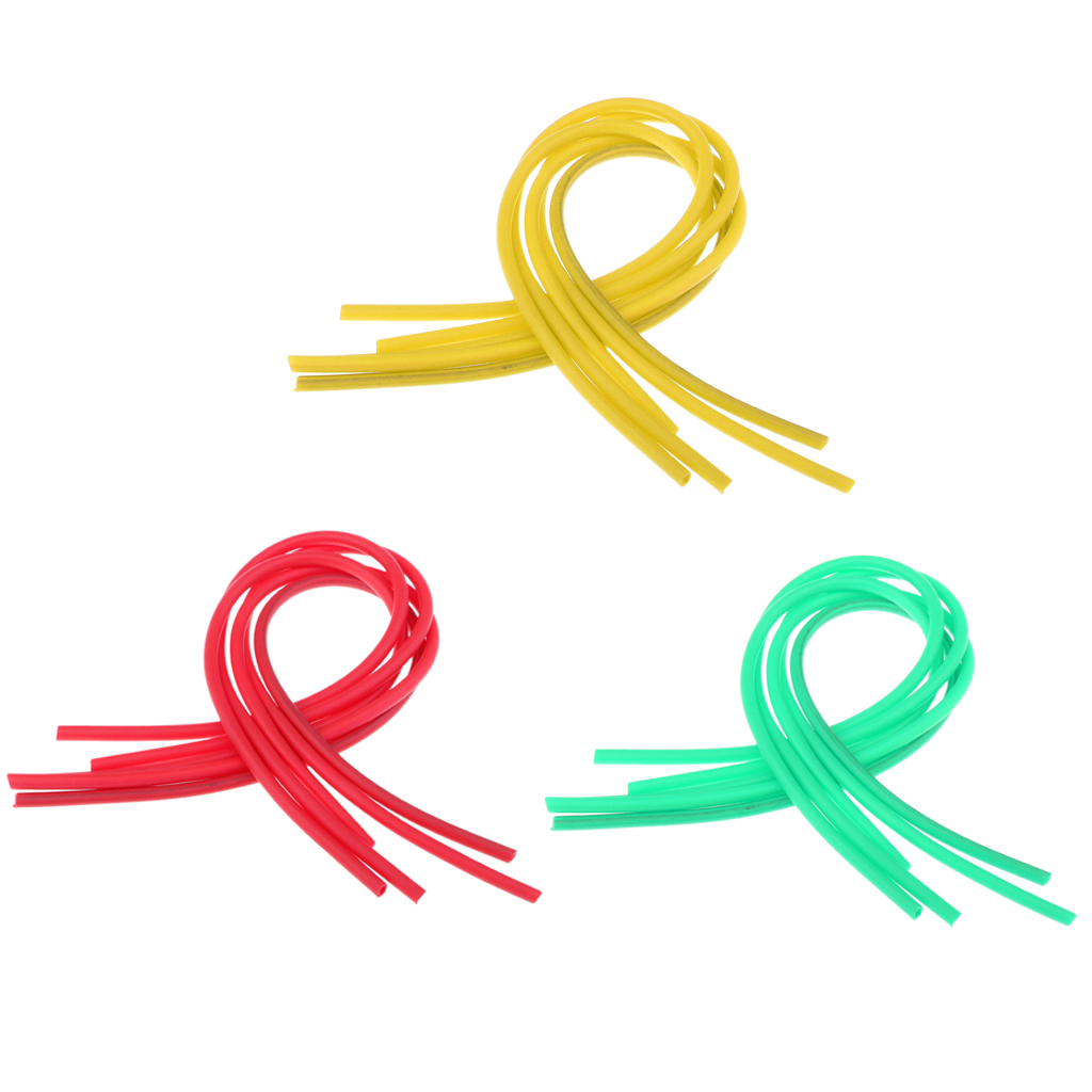 5pack 3mm Soft Elastic Thin Film Silicone Tube for Nymph Worm Skin Fishing Rig Sleeve Fly Tying Material DIY Making Tackles