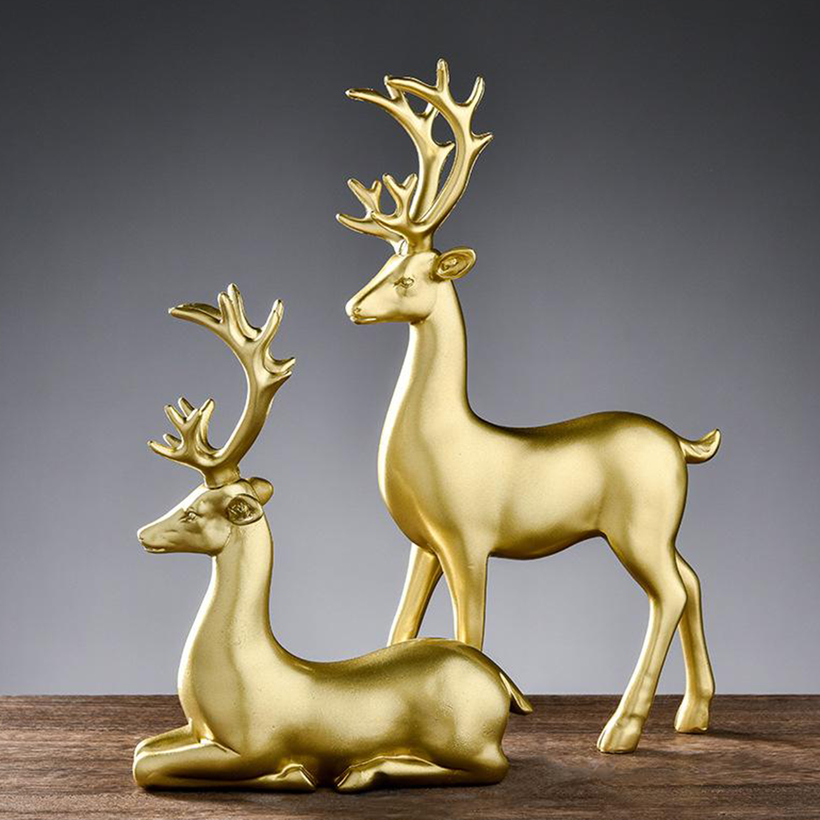 Sculpture Decoration-Scandinavian Style House Decoration Abstract Lucky Deer