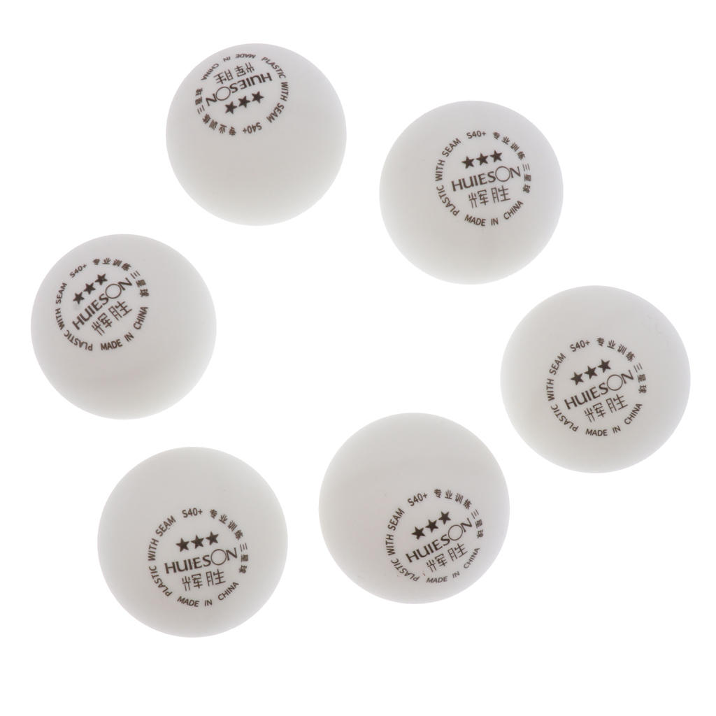 3-Star 40+mm White Table Tennis Balls  Pong Balls for Competition or Training