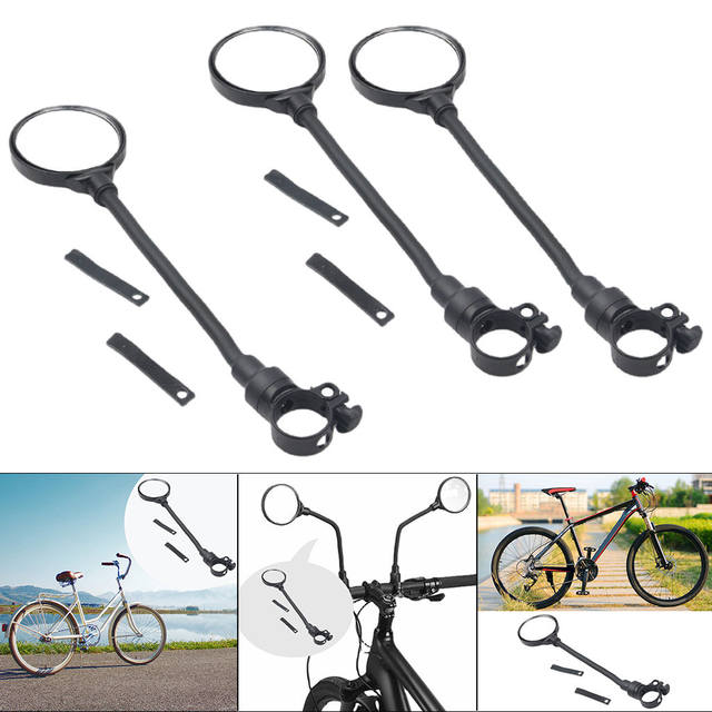 MTB Bicycle Rearview Mirror Bike Handlebar Adjustable for Cycling Road Bike Outdoor Safety Tool
