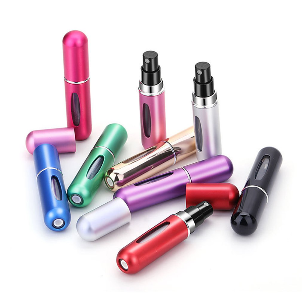 Best of Refillable Mini Perfume Bottle Portable Aluminum Atomizer Refill Perfume Spray Bottle Cosmetic Container For Travel Reviews & Tips - Image 5