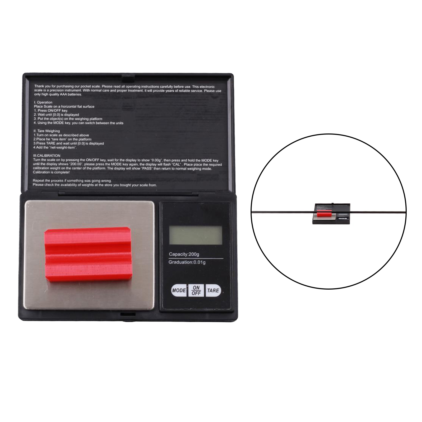 Archery Draw Weight Scale Grain/Gram Scales , Portable Pocket Electronic Arrow Scale Digital Grain Arrow Squaring Device Accs