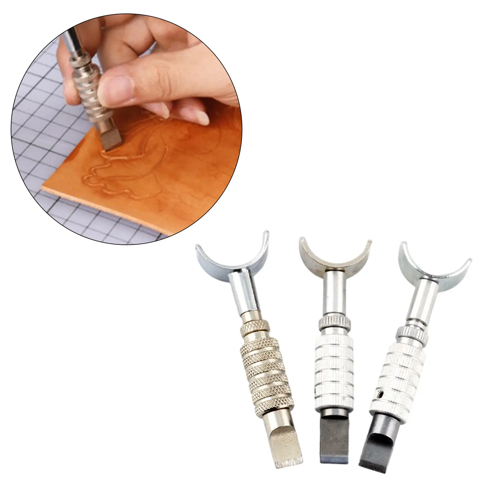 Professional Adjustable Swivel Knife DIY Handmade Leather Cutting Tool Rotating Carving Knife Handwork M2 Blade Cutter