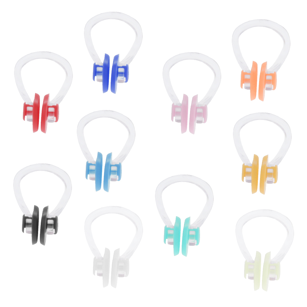 10pcs Comfortable Swim Nose Clip Swimming Adults Kids Swimmers Nose Plug