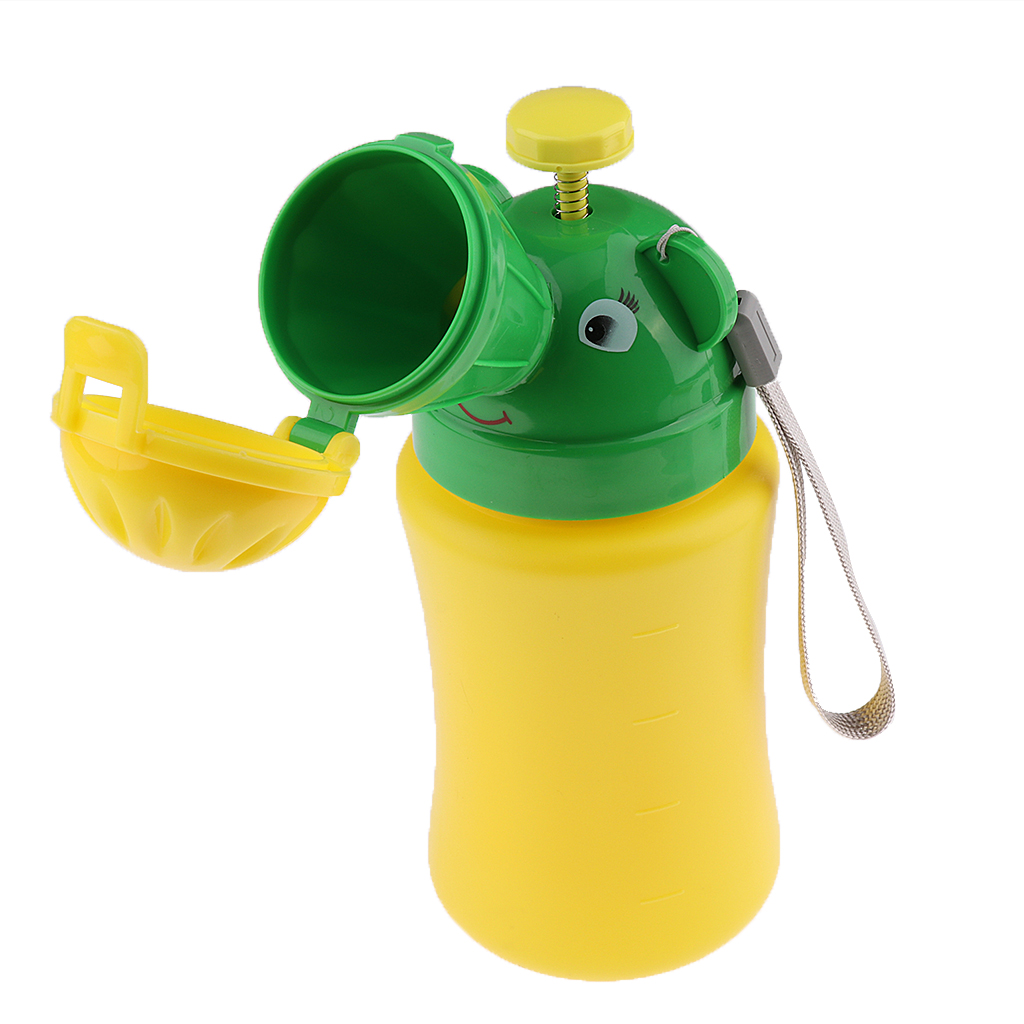 Portable Children's Potty Baby Pee Urinals for Boys (Yellow + Green)