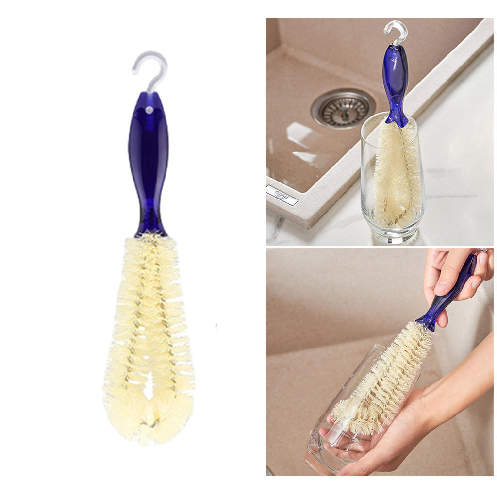 Wine Decanter Cleaning Brush,Flexible Bottle Scourer,Multi-Function Household Cleaning Tools for Goblets/Champagne Flutes/Cups