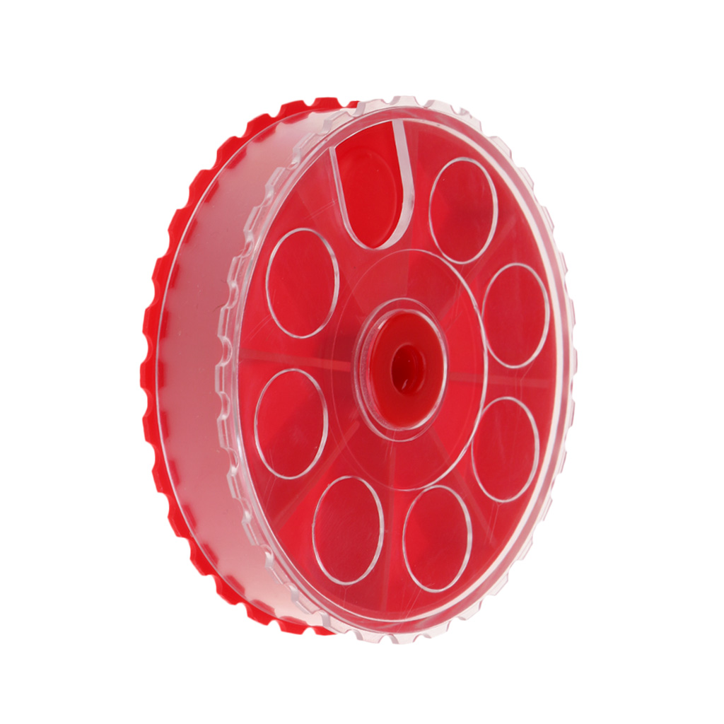 Plastic Portable Fishing Sinker Weights Storage Box Organizer Container Terminal Tackle DIY Tools Red