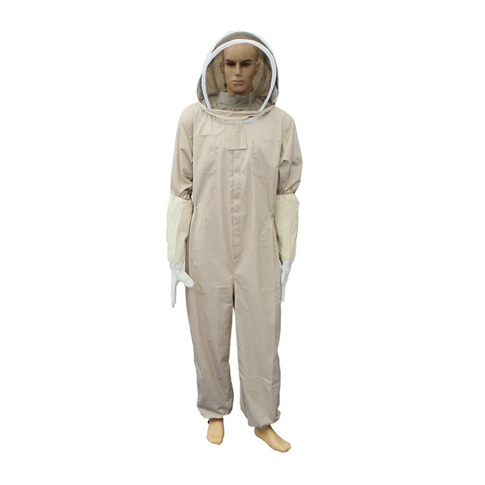 Bee Proof Protective Clothing Full Body Beekeeping Suit Farm Unisex Outfit With Glove Veil Hood Professional Suit