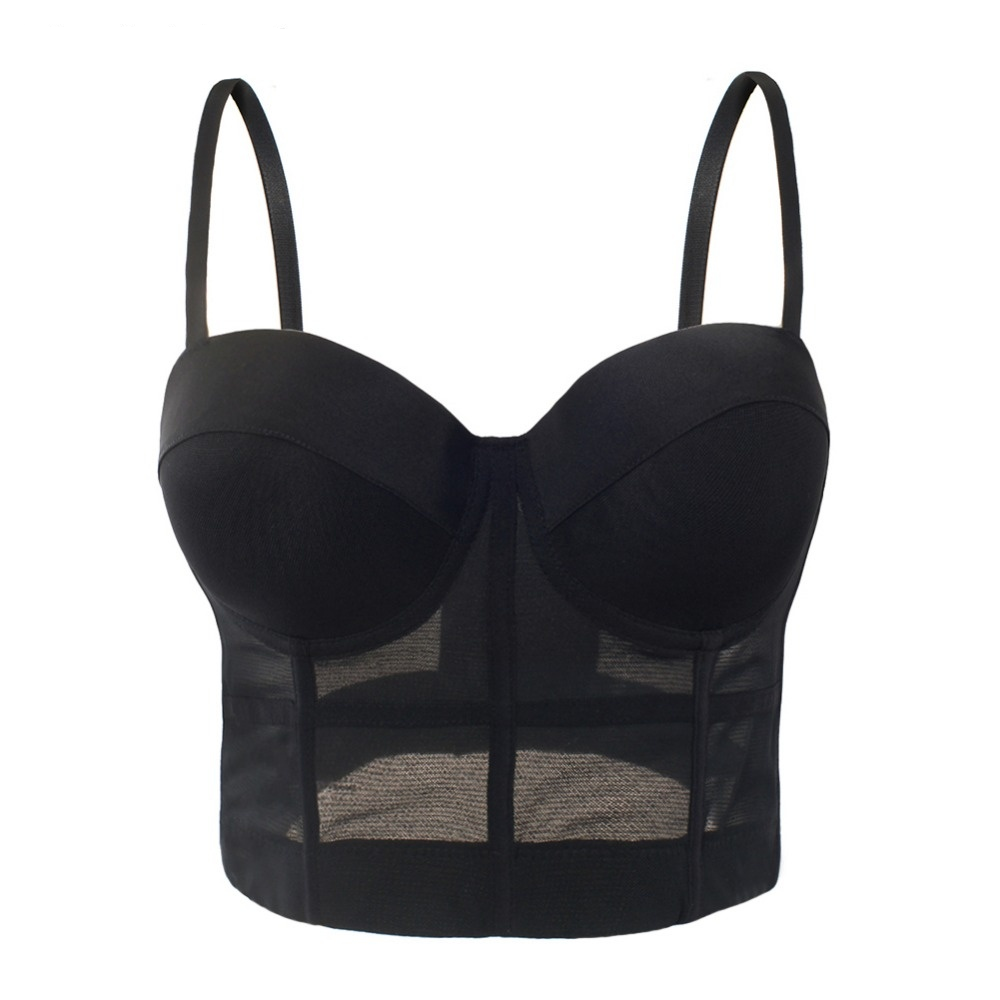 topos push up night club bralette sutiã