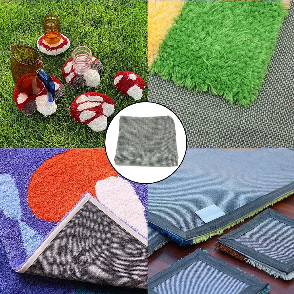Monk Cloth Tufting Cloth Marked Lines Woven for Making Garments DIY Monk Cloth Carpet Tapestry Rug Making Needlework
