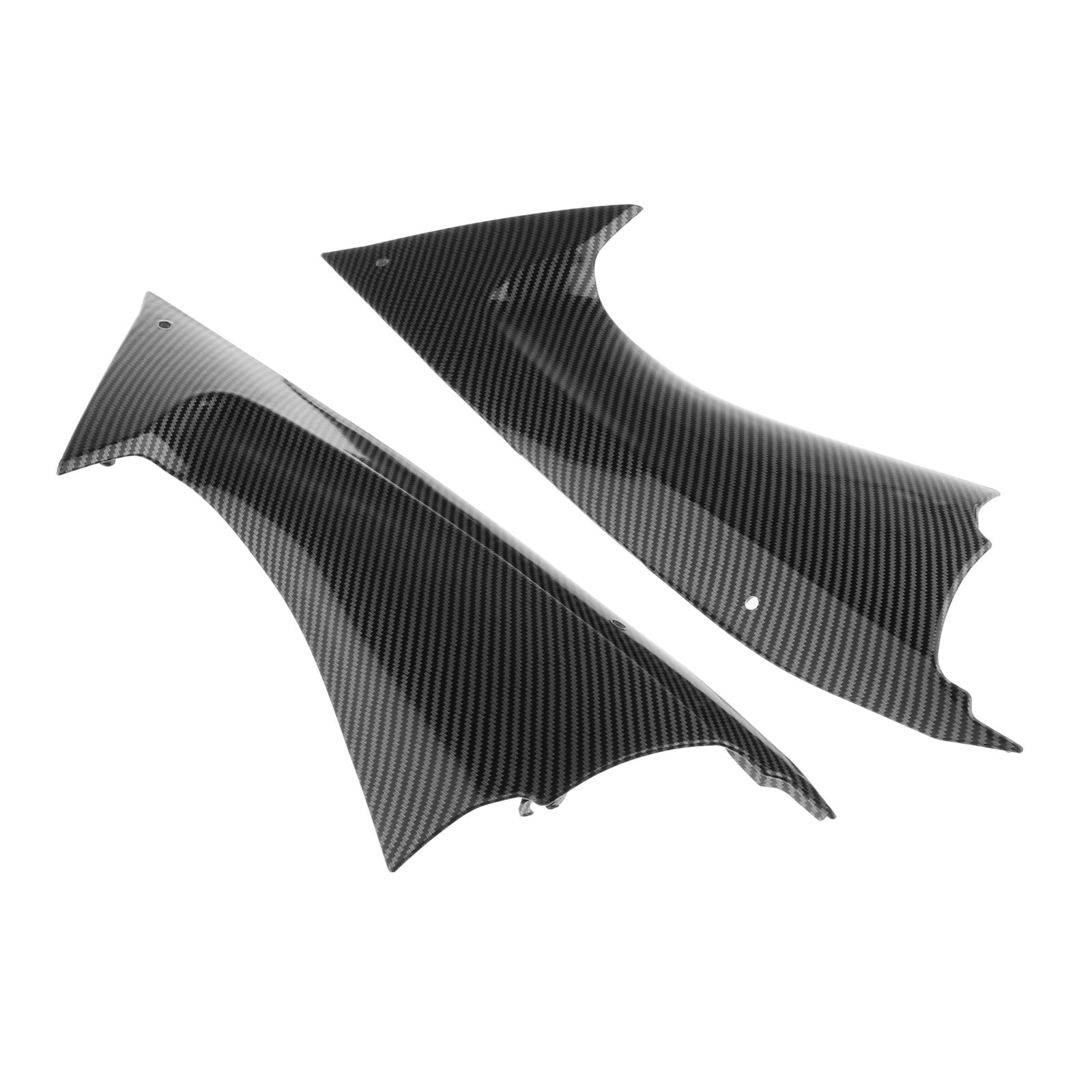 Left & Right ABS Motorcycle Accessories Gas Tank Side Trim Covers Fairing Bodywork Fit Yamaha YZF-R6 R6 2008-2014 Black